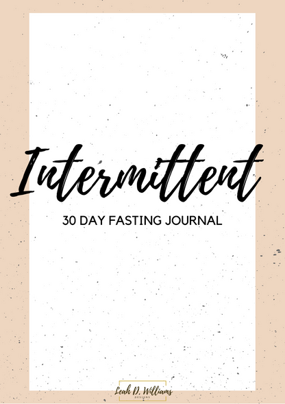 Intermittent 30 Day Fasting Journal EBOOK